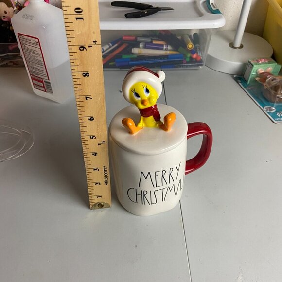 Rae Dunn Looney Tunes Tweety Bird Merry Christmas Figural Coffee Mug - Picture 5 of 6